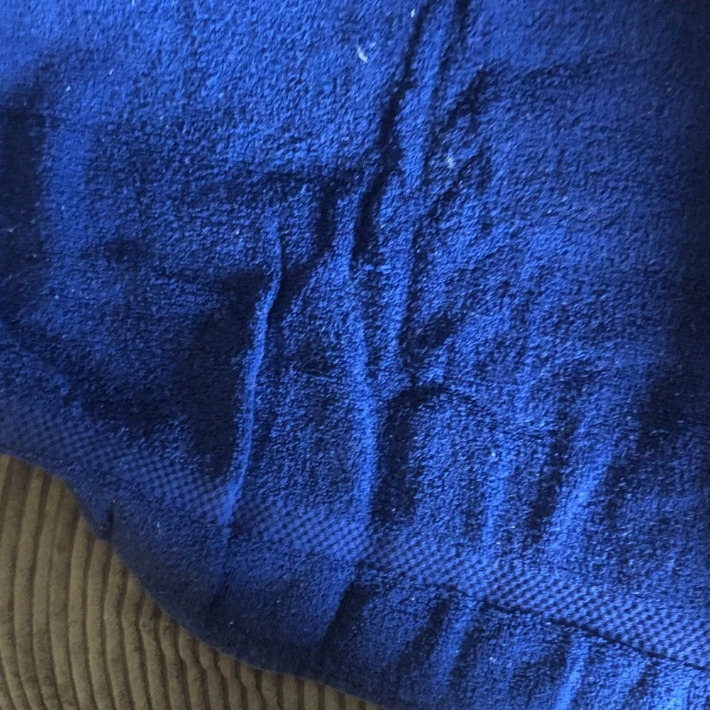 Deep Blue Plush Towel